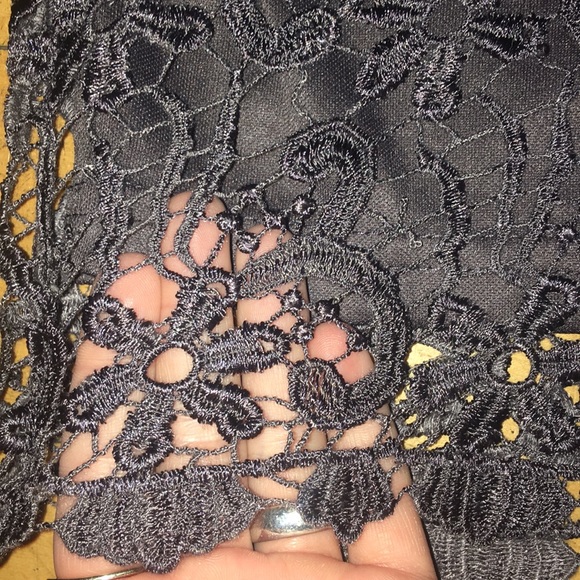 Altar’d State charcoal lace skirt - Picture 3 of 7